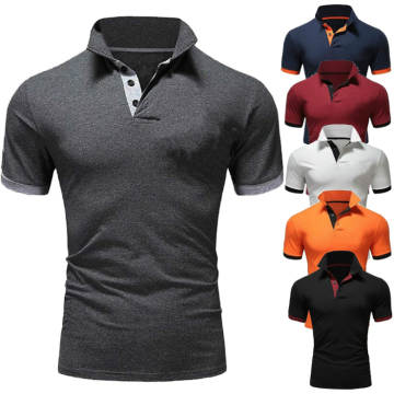 Camisa de polo dos homens opcionais multi-cor