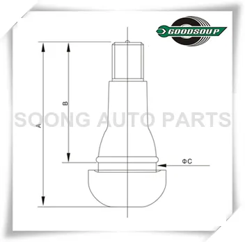 Chrome Sleeve Snap-In Tire Valve TR414AC