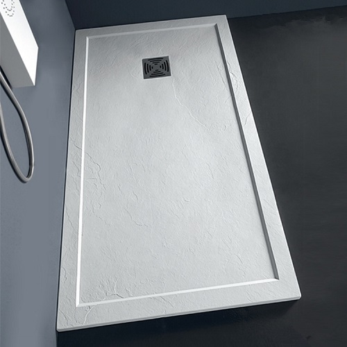 white color bathroom solid surface shower tray pan