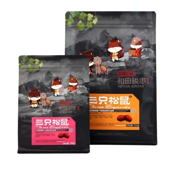 Flat Bottom Plastic Bags, Eco Friendly Snack Bags