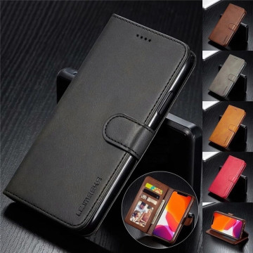 Leather Wallet Case for Multiple iPhone Models - Flip Cover with Card Slots