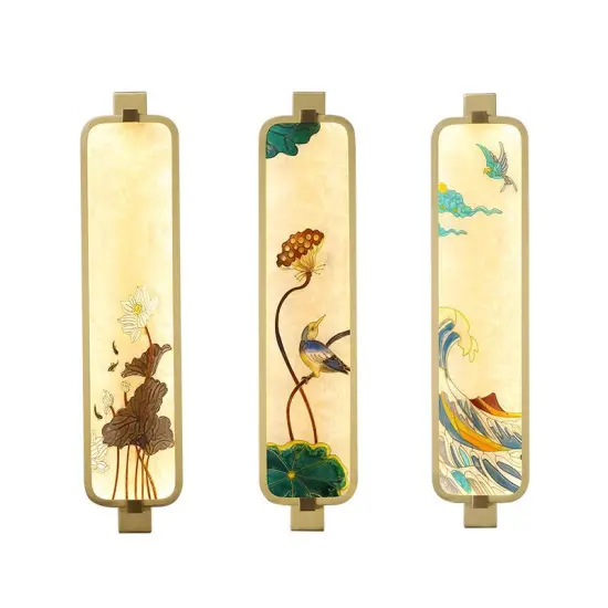 INSHINE Flower And Bird Drawing Design Wall Lamp