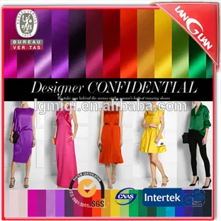 OEM 75D*75D color 230T polyester satin fabric