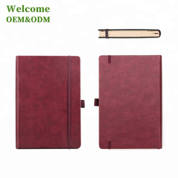Wholesale PU leather Hardcover A5 Custom Notebook