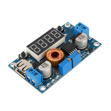 DC 5A LED Drive Lithium Battery Charger dengan Voltmeter Ammeter DC-DC Modul