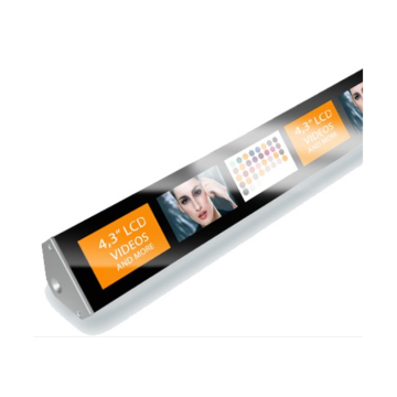 Süpermarket Kapalı Yüksek Çözünürlüklü Dijital LED Reklam Raf Ekran