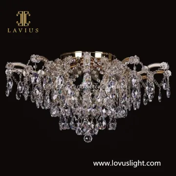 Light luxury decorative crystal chandelier Villa hall living room corridor lighting chandelier