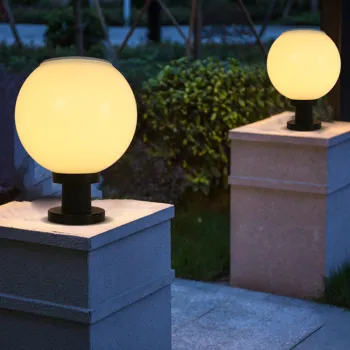 Outdoor Solar-Powered LED Pillar Light - Remote Control & Waterproof