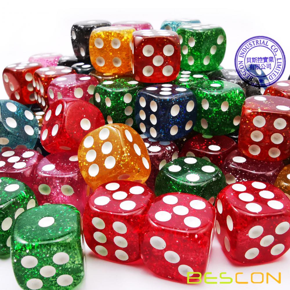 Speckled Dice 16mm D6 Pipped