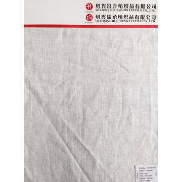 Tissu teint en lin pur blanc