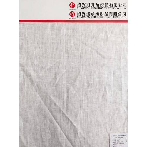 Pure LInen Dyed Fabric White