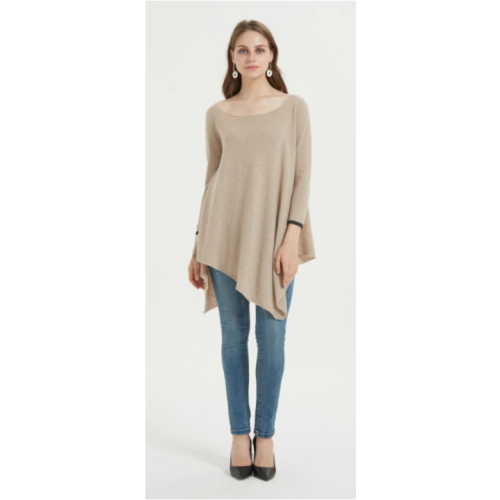 luxury pure cashmere women poncho