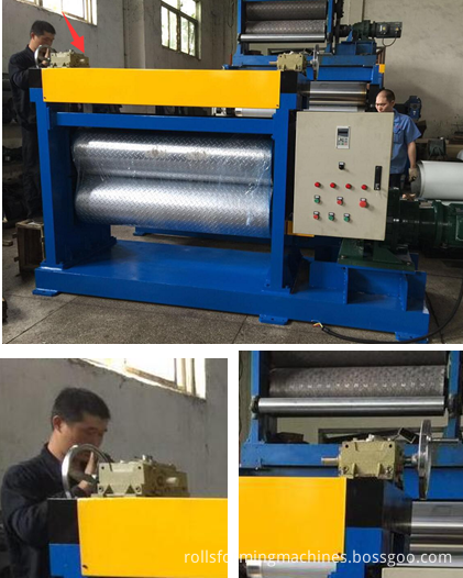 embossing roll forming machine