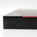Placa de premio de acrílico con acabado cepillado personalizado rojo APEX