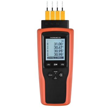 ROKTOOLS Four-Channel Thermocouple Thermometer - 2 Samples/Second, Up to 350°C