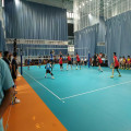 Suelo deportivo de voleibol interior de PVC ENLIO