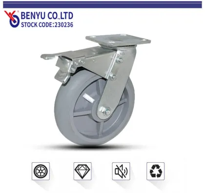 Heavy Duty Grey Equipment Trolley Caster