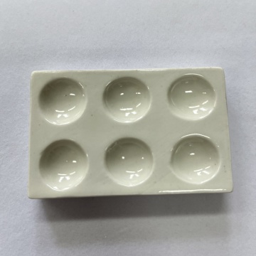Six Hole Reaction Plate: Laboratory Melting Analysis Ceramic Crucible and Porcelain