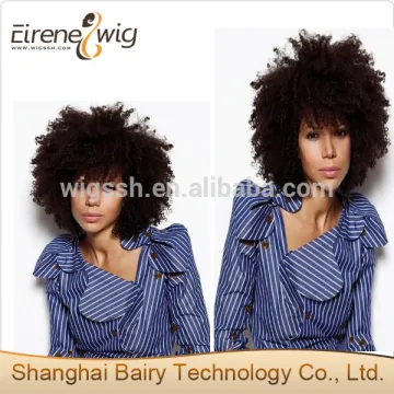 Eirene human hair wig Brazilian Hair Afro Kinky Human Hair Wig Wholesale 100% Human Hair Lace Wig For black