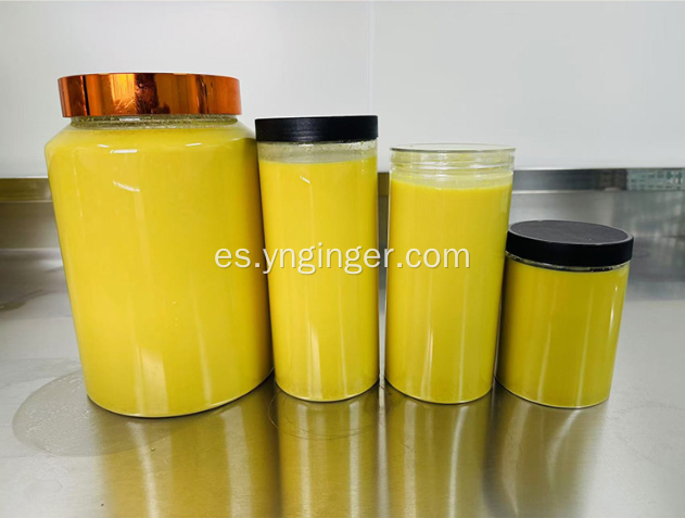 Jugo de extracto de raíz de jengibre puro orgánico