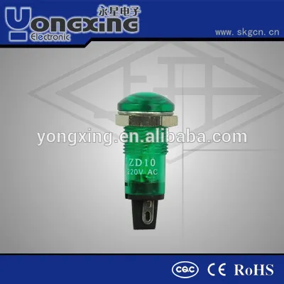 ZD7-11 7mm & 10mm yellow color indicator light 110V