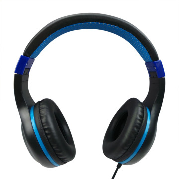Fone de ouvido estéreo com fio ajustável e colorido personalizado