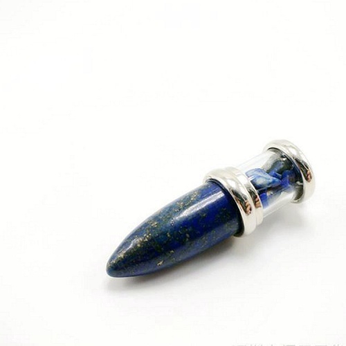 Natural crystal bullet head gravel pendant healing pointed Necklace yoga meditation aura quartz jewelry women and men