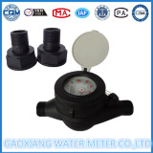 Medidor de agua de tipo seco de rotor rotativo de plástico