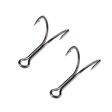 DOUBLE HOOK RUSTPROOF HIGH CARBON STEEL FISHING HOOK T802