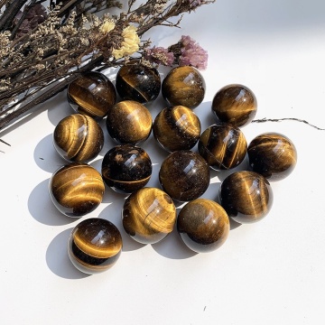 Donghai Healing Tiger Eye Stone Sphere - Natural Reiki Mini Size Ball