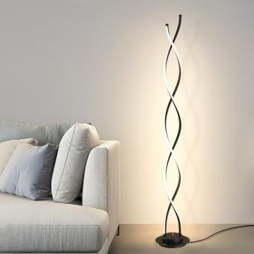 Modern S-Shape LED Table Lamp - Minimalist Spiral Design for Bedroom and Living Room