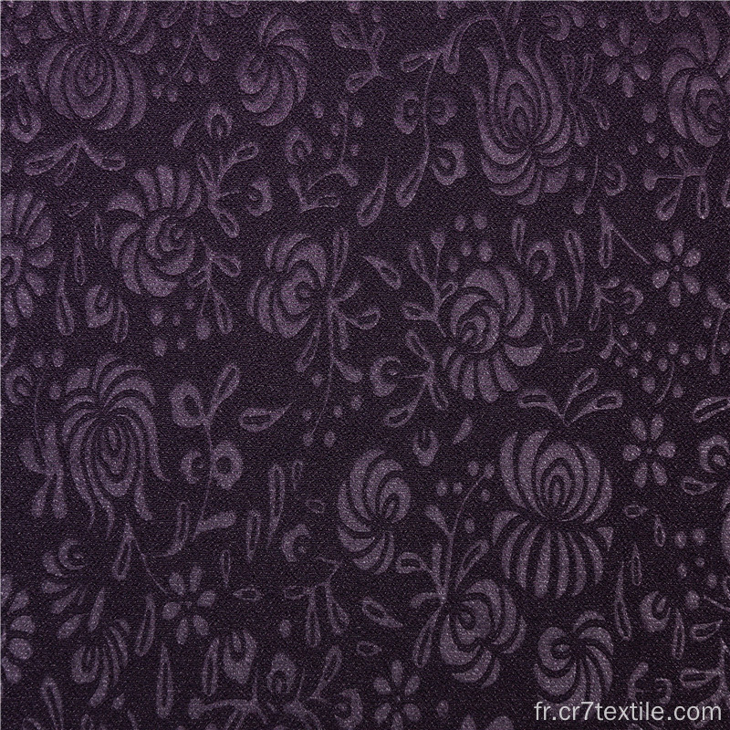 Crystal Mosscrepe Knitting PD 3D Jacquard Emboss Fabric