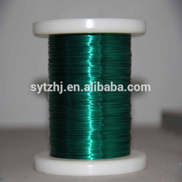 Green enamelled copper wire
