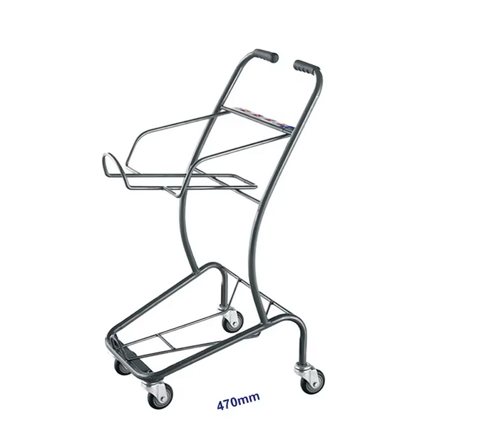 Trolley de acero de alta capacidad con capas dobles