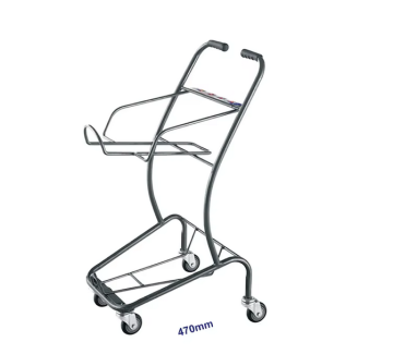 High Capacity Steel Hand Trolley with Double Layers