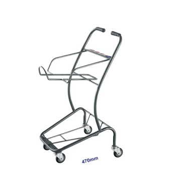 Trolley de acero de alta capacidad con capas dobles