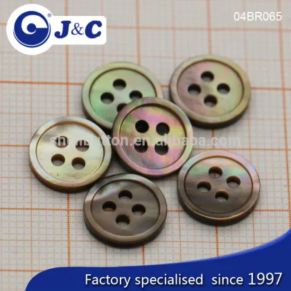 J&C Brown MOP shell buttons,pearl shell buttons for fashion shirt.BR047, BR051