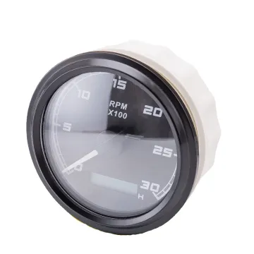Diesel Engine Tachometer with LCD Display and Analog Panel for 24V