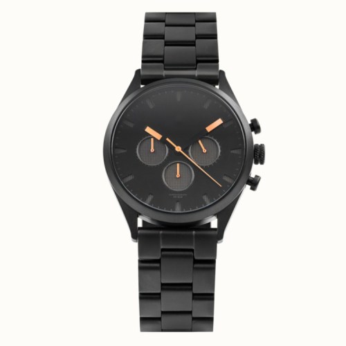 Men's Black Stainless Steel Watch Fashionable