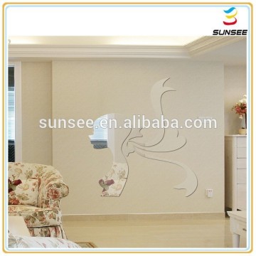 1-5mm New design safety backed best Price Colorful flexible mirror sheet for home deco