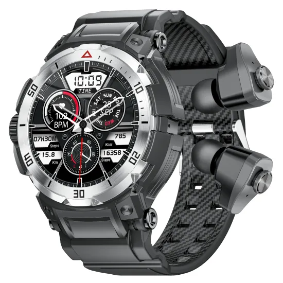 New 2-in-1 GT100 Pro Smartwatch and Bluetooth Earbuds: The Ultimate Wearable Tech Companion