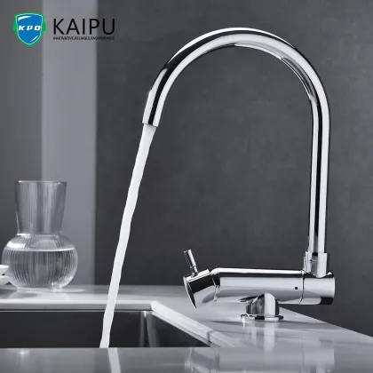 Kitchen faucet with drinking water faucet
