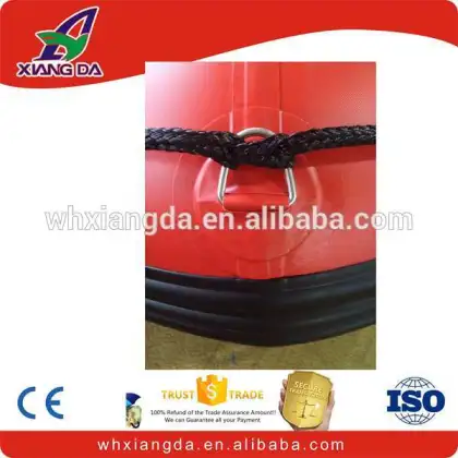 Water floating self bailing whitewater raft