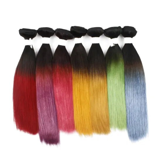 Wholesale Factory Price natural straight ombre color Best sellers 100% human hair weaving extension