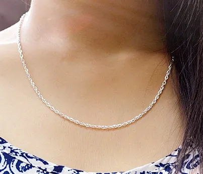 cheap silver jewellery 925 sterling silver rope chain
