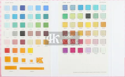 Orange Glass Tile for Mosaic Art Craft Supply