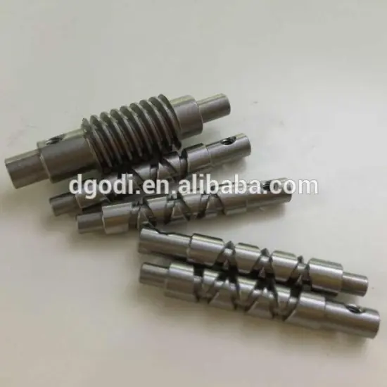 small diameter stainless steel worm shaft and reciprocating screw