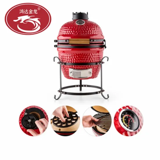 Egg Shaped Outdoor Garden Charcoal Chicken Green Egg BBQ Ceramic Grill Kamado