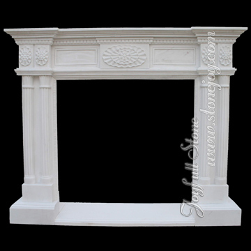 Marble Western Fireplace Mantel, French Fireplace, Fireplace Ornaments