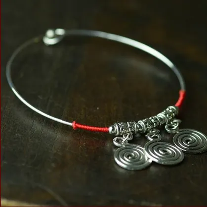 9213 brand silver ethnic bracelet, lady bracelet, silver bracelet, sl001